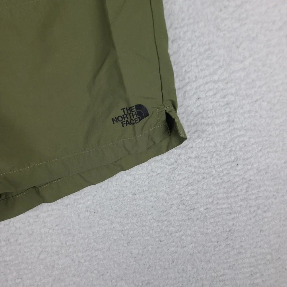 The North Face Shorts Mens Large Olive Green Running Hiking Training Activewear